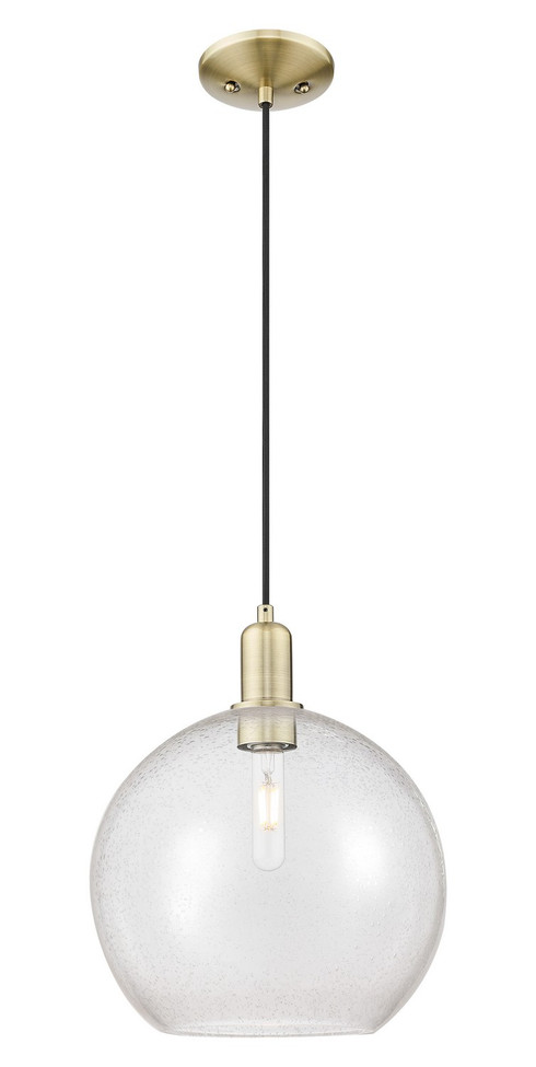 Innovations - 716-1P-AB-G124-12 - One Light Mini Pendant - Arcadia - Antique Brass