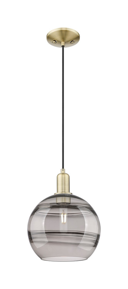 Innovations - 716-1P-AB-G556-10SM - One Light Mini Pendant - Arcadia - Antique Brass
