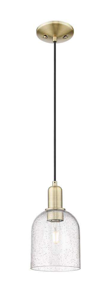 Innovations - 716-1P-AB-G558-6SDY - One Light Mini Pendant - Arcadia - Antique Brass