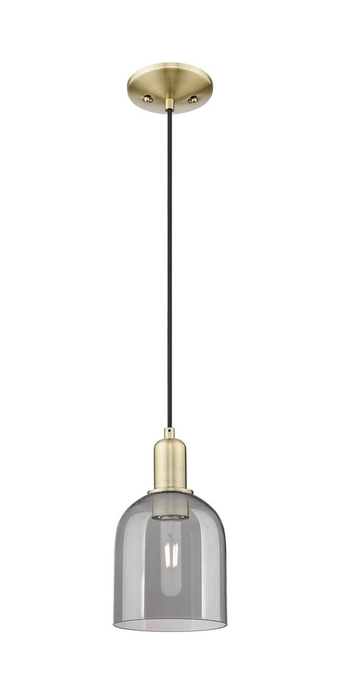 Innovations - 716-1P-AB-G558-6SM - One Light Mini Pendant - Arcadia - Antique Brass