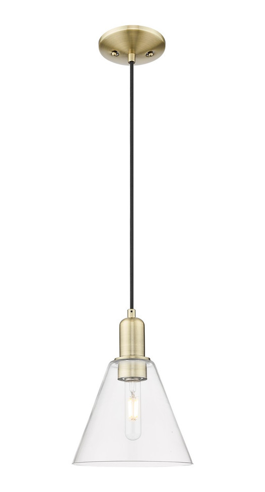 Innovations - 716-1P-AB-GBC-82 - One Light Mini Pendant - Arcadia - Antique Brass