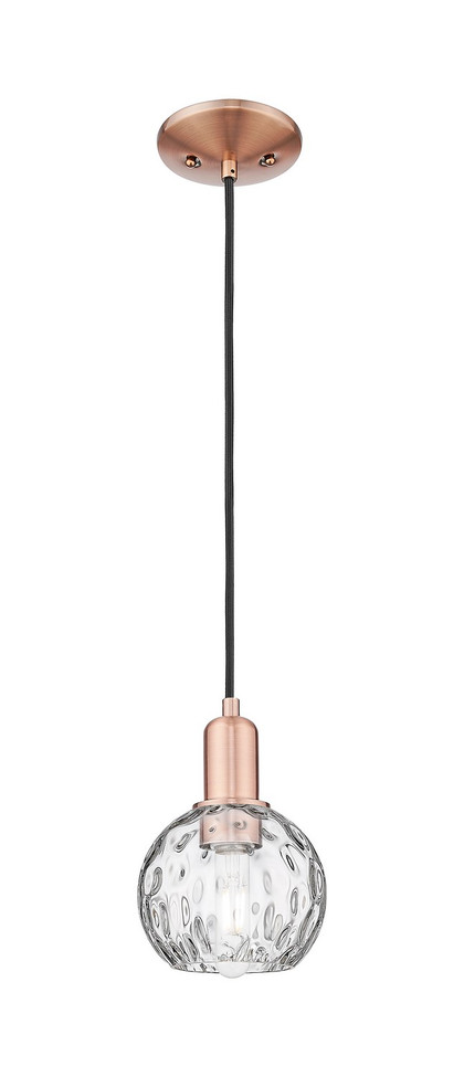 Innovations - 716-1P-AC-G1215-6 - One Light Mini Pendant - Arcadia - Antique Copper