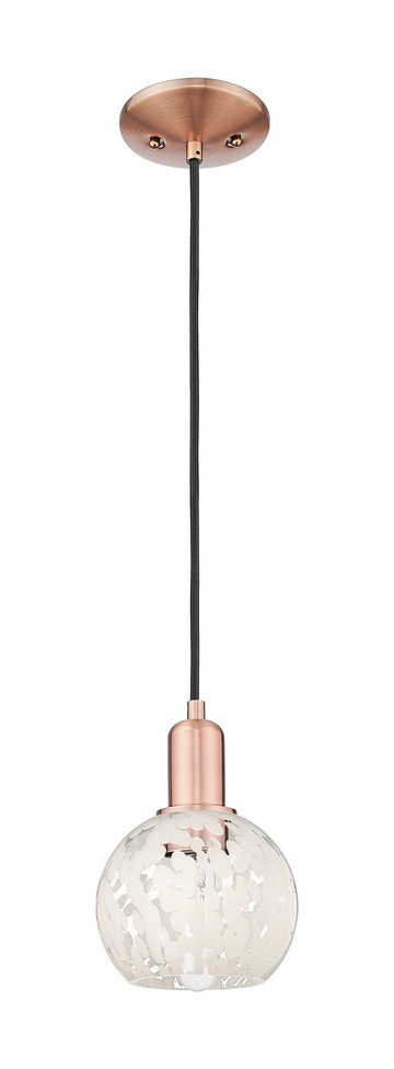 Innovations - 716-1P-AC-G1216-6WM - One Light Mini Pendant - Arcadia - Antique Copper