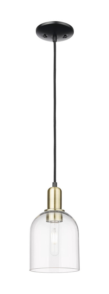 Innovations - 716-1P-BAB-G558-6CL - One Light Mini Pendant - Arcadia - Black Antique Brass