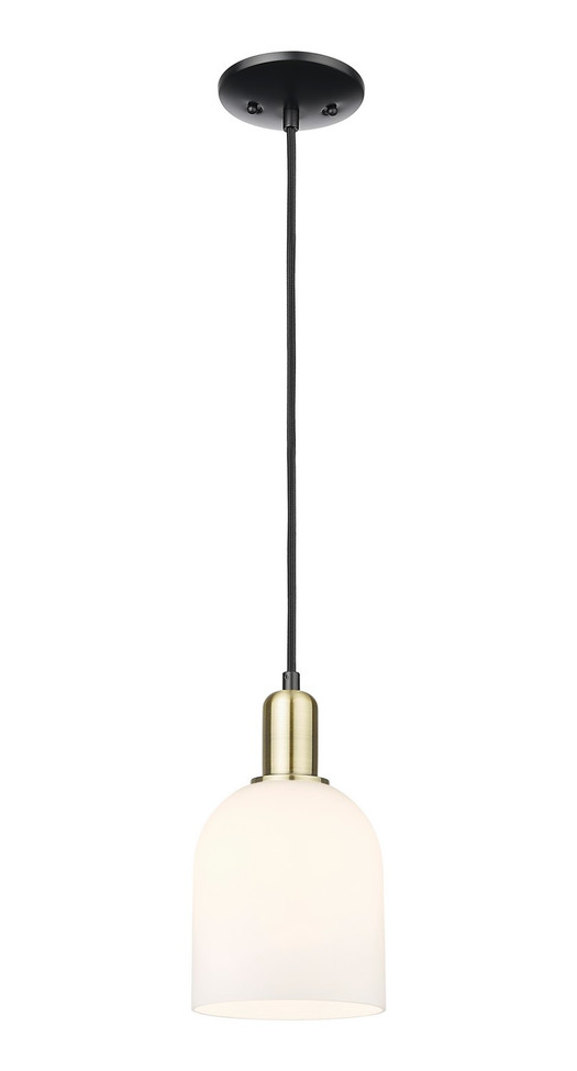 Innovations - 716-1P-BAB-G558-6GWH - One Light Mini Pendant - Arcadia - Black Antique Brass