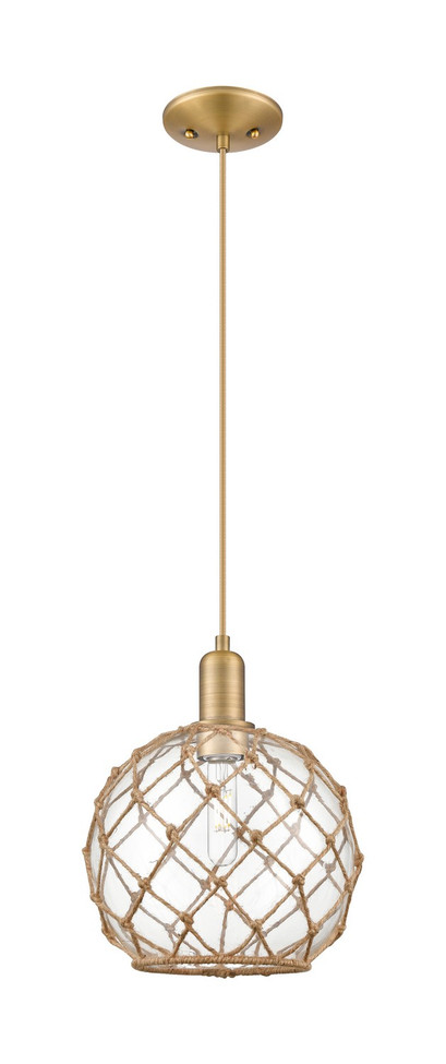 Innovations - 716-1P-BB-G122-10RB - One Light Mini Pendant - Arcadia - Brushed Brass