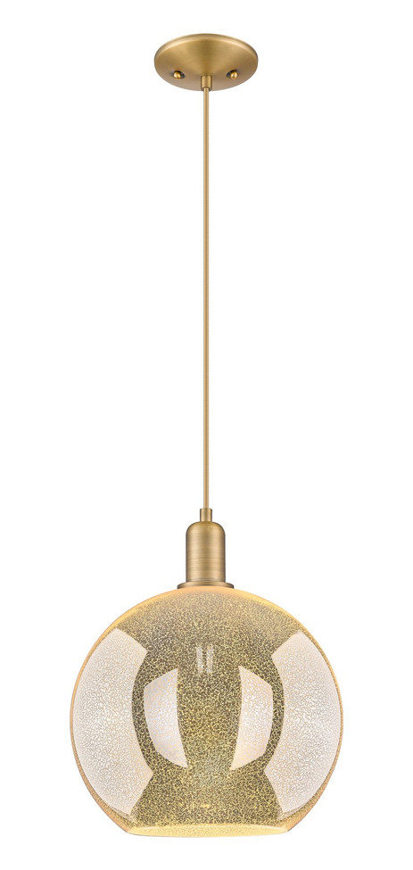 Innovations - 716-1P-BB-G128-12 - One Light Mini Pendant - Arcadia - Brushed Brass