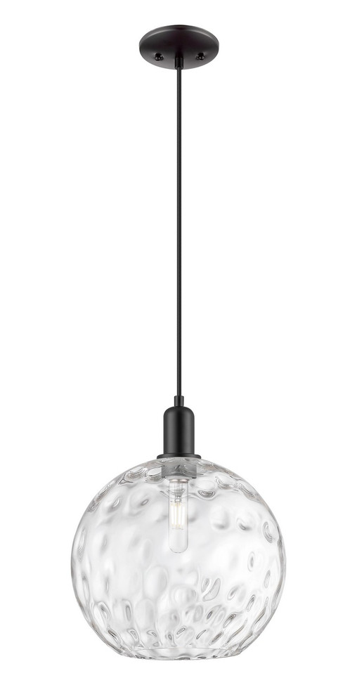 Innovations - 716-1P-BK-G1215-12 - One Light Mini Pendant - Arcadia - Matte Black
