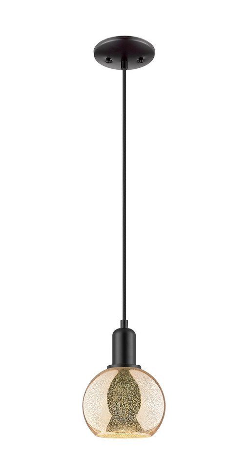 Innovations - 716-1P-BK-G124-8 - One Light Mini Pendant - Arcadia - Matte Black
