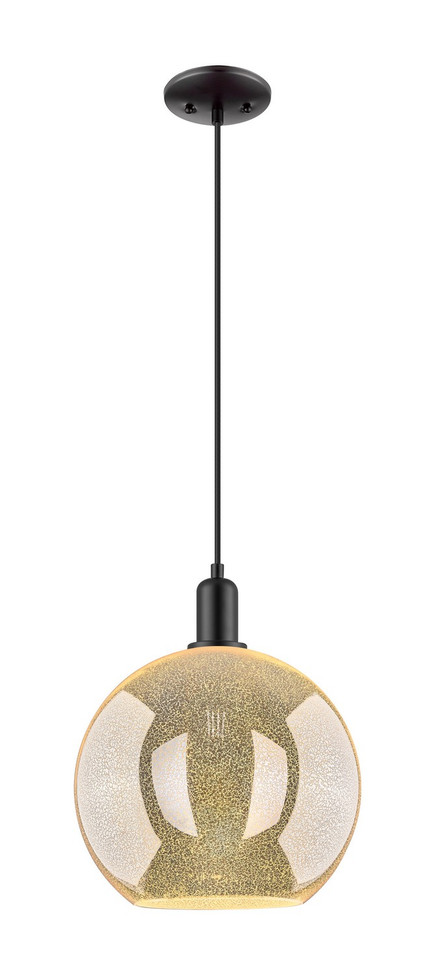 Innovations - 716-1P-BK-G128-12 - One Light Mini Pendant - Arcadia - Matte Black