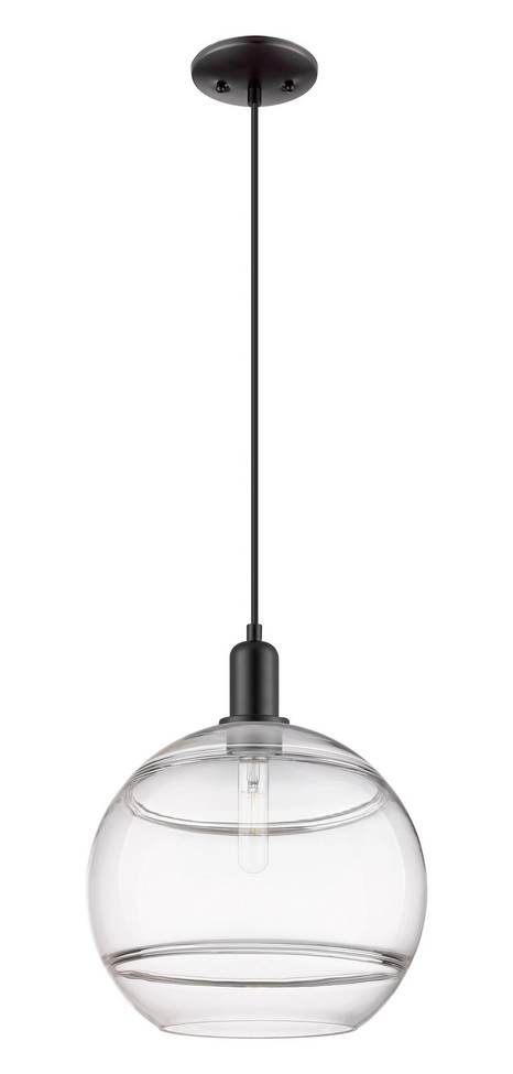 Innovations - 716-1P-BK-G556-12CL - One Light Mini Pendant - Arcadia - Matte Black