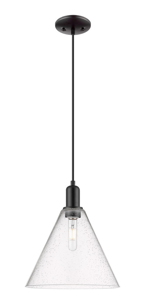 Innovations - 716-1P-BK-GBC-124 - One Light Mini Pendant - Arcadia - Matte Black