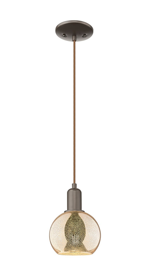 Innovations - 716-1P-OB-G128-6 - One Light Mini Pendant - Arcadia - Oil Rubbed Bronze