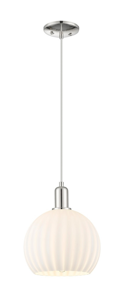 Innovations - 716-1P-PN-G1217-10WV - One Light Mini Pendant - Arcadia - Polished Nickel