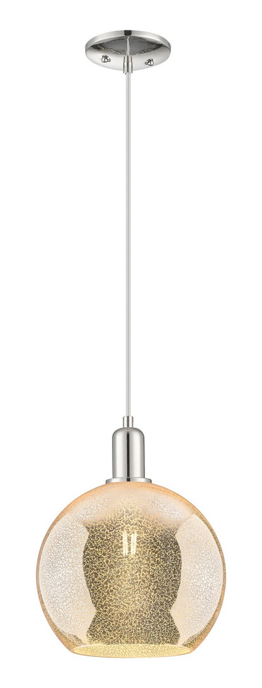 Innovations - 716-1P-PN-G128-10 - One Light Mini Pendant - Arcadia - Polished Nickel