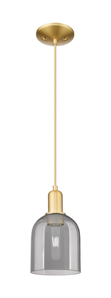 Innovations - 716-1P-SG-G558-6SM - One Light Mini Pendant - Arcadia - Satin Gold