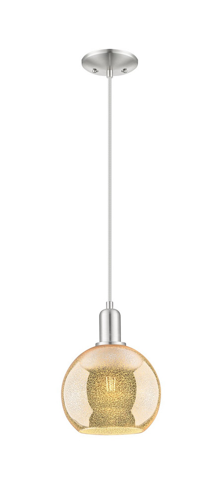 Innovations - 716-1P-SN-G128-8 - One Light Mini Pendant - Arcadia - Brushed Satin Nickel