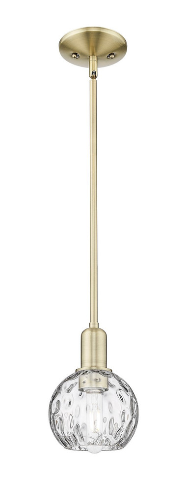 Innovations - 716-1S-AB-G1215-6 - One Light Mini Pendant - Arcadia - Antique Brass