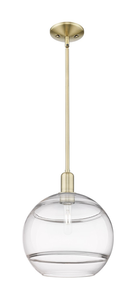 Innovations - 716-1S-AB-G556-12CL - One Light Mini Pendant - Arcadia - Antique Brass