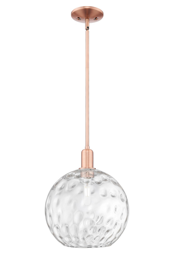 Innovations - 716-1S-AC-G1215-12 - One Light Mini Pendant - Arcadia - Antique Copper