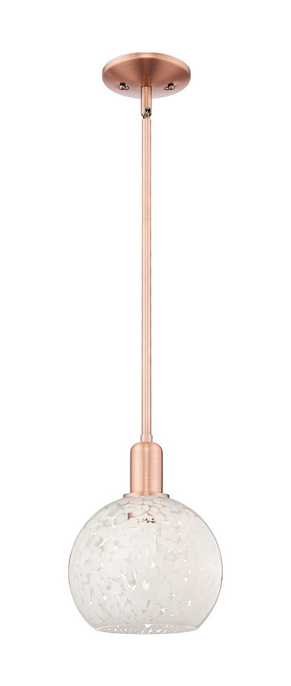 Innovations - 716-1S-AC-G1216-8WM - One Light Mini Pendant - Arcadia - Antique Copper