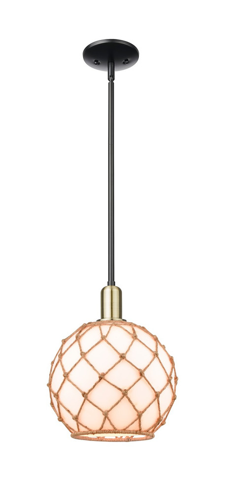 Innovations - 716-1S-BAB-G121-10RB - One Light Mini Pendant - Arcadia - Black Antique Brass