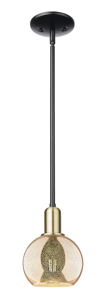 Innovations - 716-1S-BAB-G128-6 - One Light Mini Pendant - Arcadia - Black Antique Brass