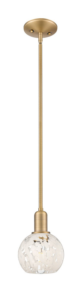Innovations - 716-1S-BB-G1216-6WM - One Light Mini Pendant - Arcadia - Brushed Brass