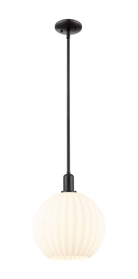 Innovations - 716-1S-BK-G1217-12WV - One Light Mini Pendant - Arcadia - Matte Black