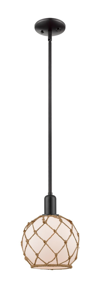Innovations - 716-1S-BK-G121-8RB - One Light Mini Pendant - Arcadia - Matte Black