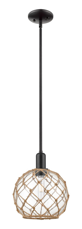 Innovations - 716-1S-BK-G122-10RB - One Light Mini Pendant - Arcadia - Matte Black