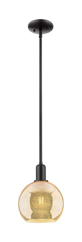 Innovations - 716-1S-BK-G128-8 - One Light Mini Pendant - Arcadia - Matte Black