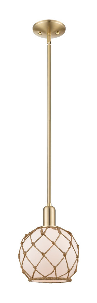 Innovations - 716-1S-CB-G121-8RB - One Light Mini Pendant - Arcadia - Champagne Bronze