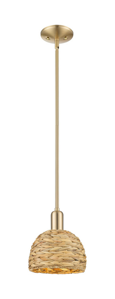 Innovations - 716-1S-CB-RBD-8-NAT - One Light Mini Pendant - Arcadia - Champagne Bronze