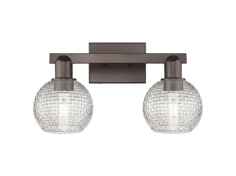 Innovations - 716-2W-OB-G122C-6CL - Two Light Bath Vanity - Arcadia - Oil Rubbed Bronze