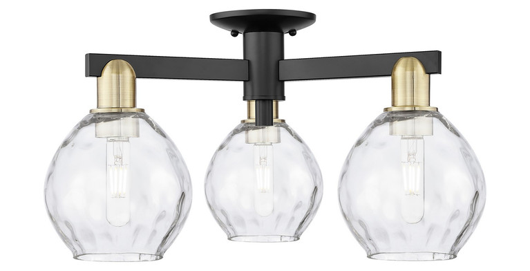 Innovations - 716-3F-BAB-G362 - Three Light Semi-Flush Mount - Arcadia - Black Antique Brass
