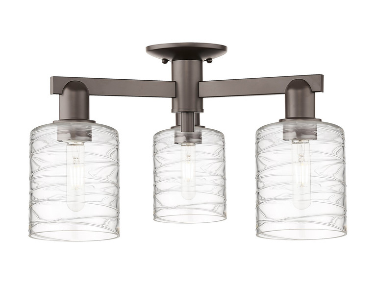 Innovations - 716-3F-OB-G1113 - Three Light Semi-Flush Mount - Arcadia - Oil Rubbed Bronze