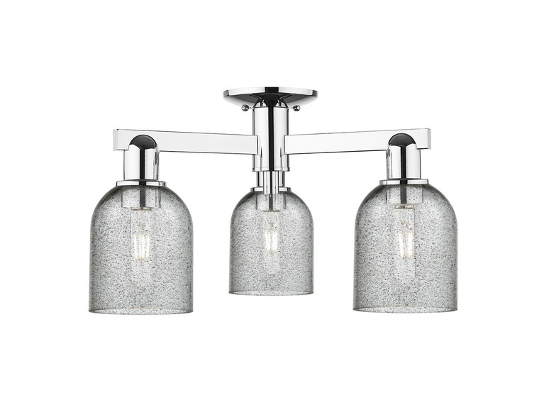 Innovations - 716-3F-PC-G257 - Three Light Semi-Flush Mount - Arcadia - Polished Chrome
