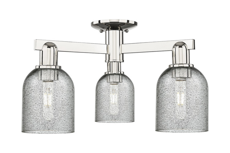 Innovations - 716-3F-PN-G257 - Three Light Semi-Flush Mount - Arcadia - Polished Nickel