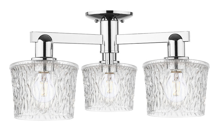 Innovations - 716-3F-PN-G402 - Three Light Semi-Flush Mount - Arcadia - Polished Nickel
