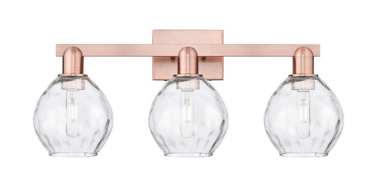 Innovations - 716-3W-AC-G362 - Three Light Bath Vanity - Arcadia - Antique Copper
