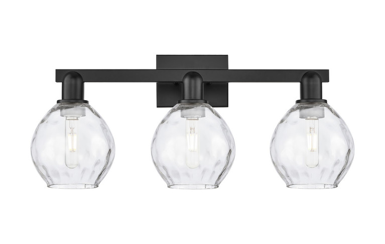 Innovations - 716-3W-BK-G362 - Three Light Bath Vanity - Arcadia - Matte Black