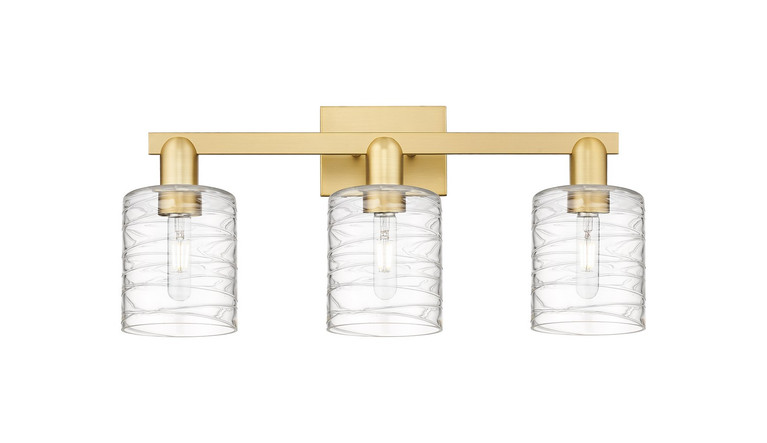 Innovations - 716-3W-SG-G1113 - Three Light Bath Vanity - Arcadia - Satin Gold