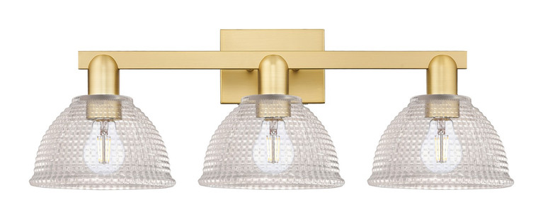 Innovations - 716-3W-SG-G422 - Three Light Bath Vanity - Arcadia - Satin Gold