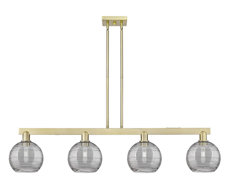 Innovations - 716-4I-AB-G1213-8SM - Four Light Island Pendant - Arcadia - Antique Brass