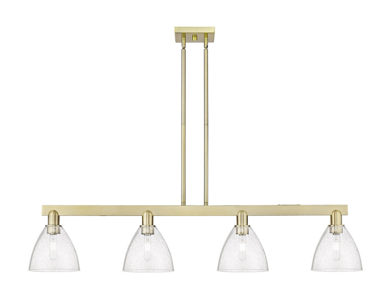 Innovations - 716-4I-AB-GBD-754 - Four Light Island Pendant - Arcadia - Antique Brass
