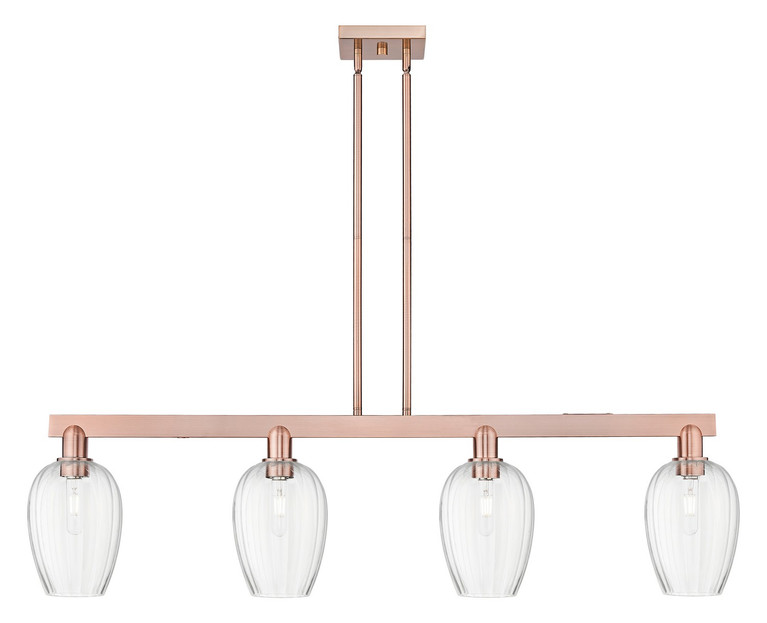 Innovations - 716-4I-AC-G457-6CL - Four Light Island Pendant - Arcadia - Antique Copper