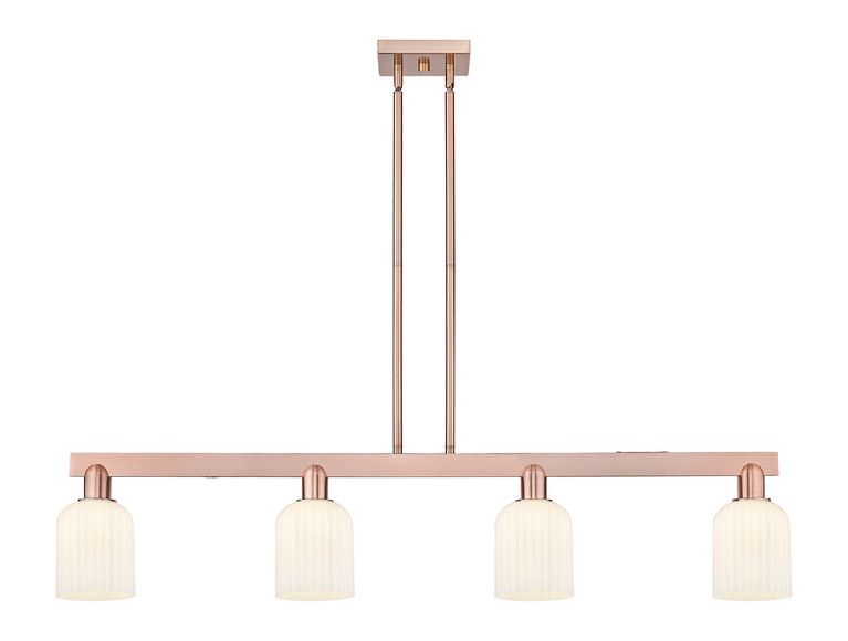 Innovations - 716-4I-AC-G559-5GWH - Four Light Island Pendant - Arcadia - Antique Copper