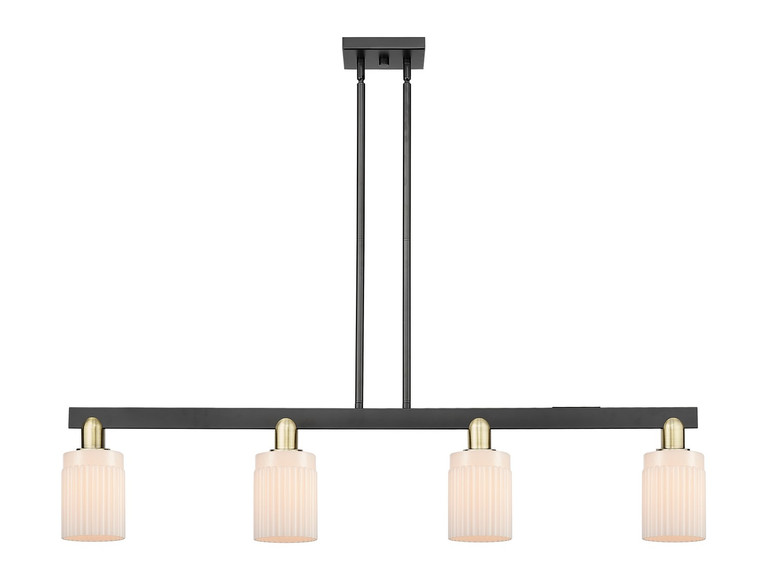 Innovations - 716-4I-BAB-G341 - Four Light Island Pendant - Arcadia - Black Antique Brass