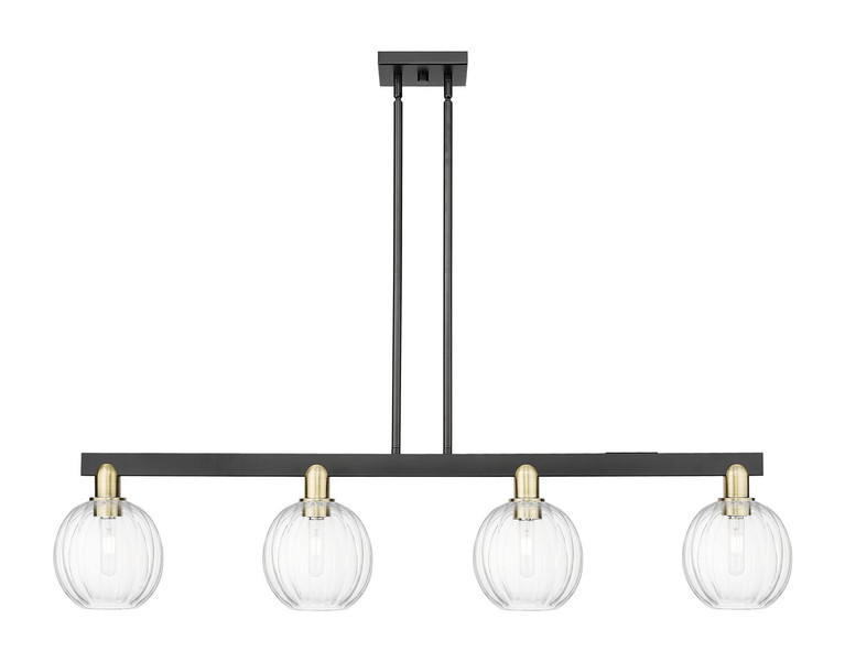 Innovations - 716-4I-BAB-G458-7CL - Four Light Island Pendant - Arcadia - Black Antique Brass